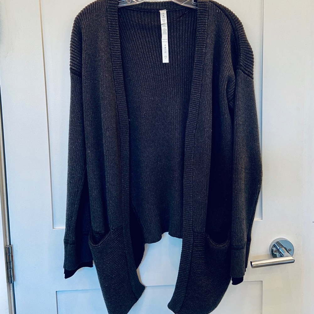 Lululemon Dark Gray Sweater Cardigan